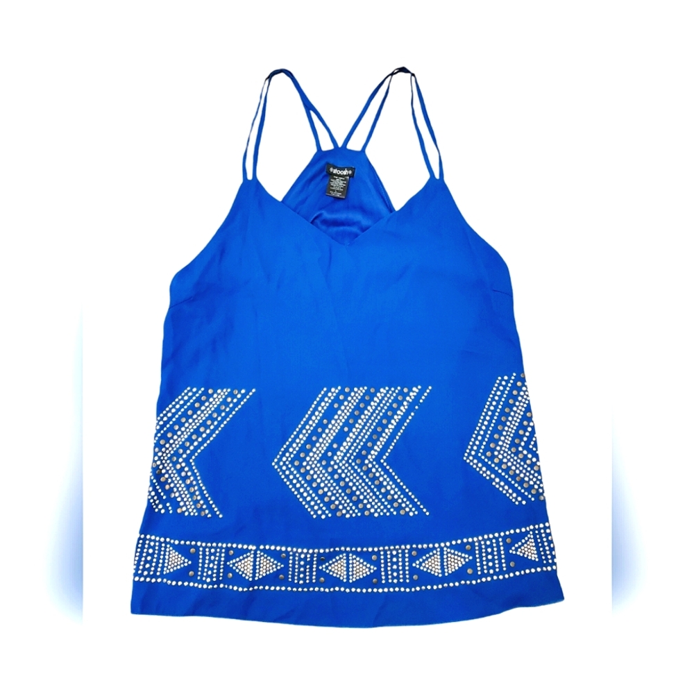 STOOSH - Women Blue Embellished Top in size Large